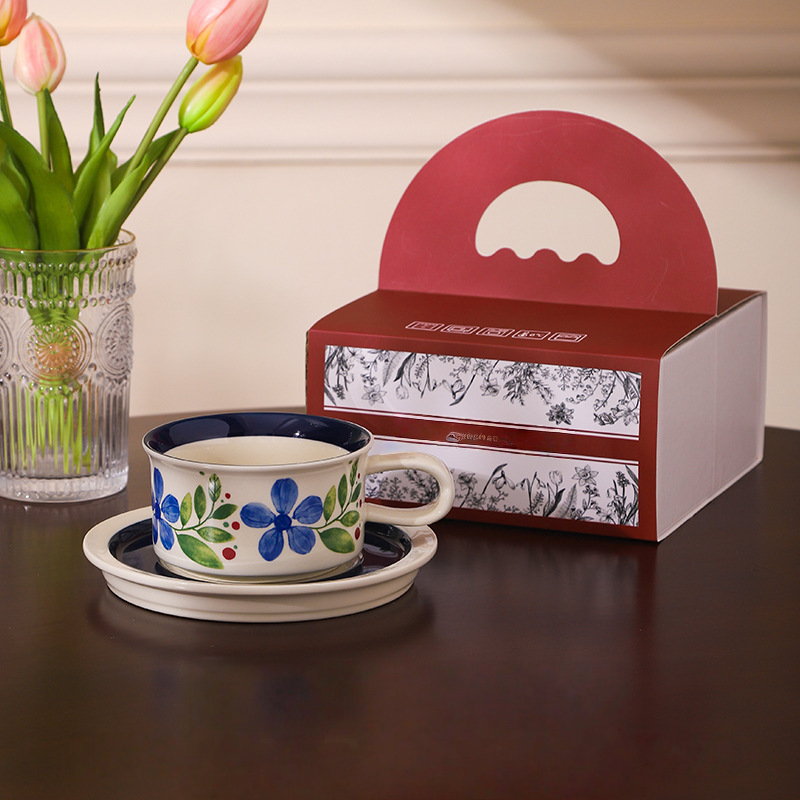 Vintage Blossom Cup & Saucer Set – 270ml