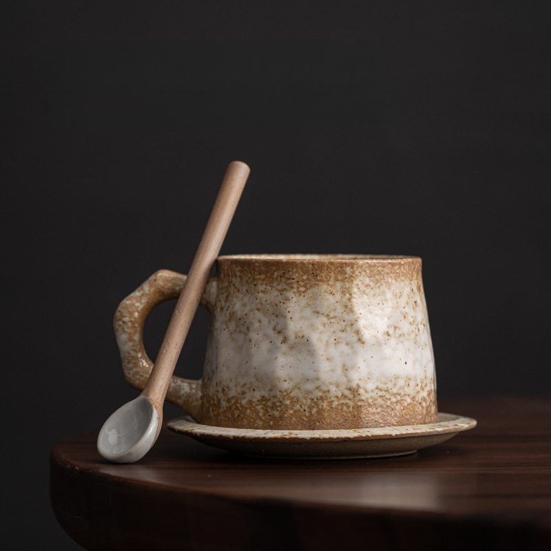 Crimson Ceramic Mug Set