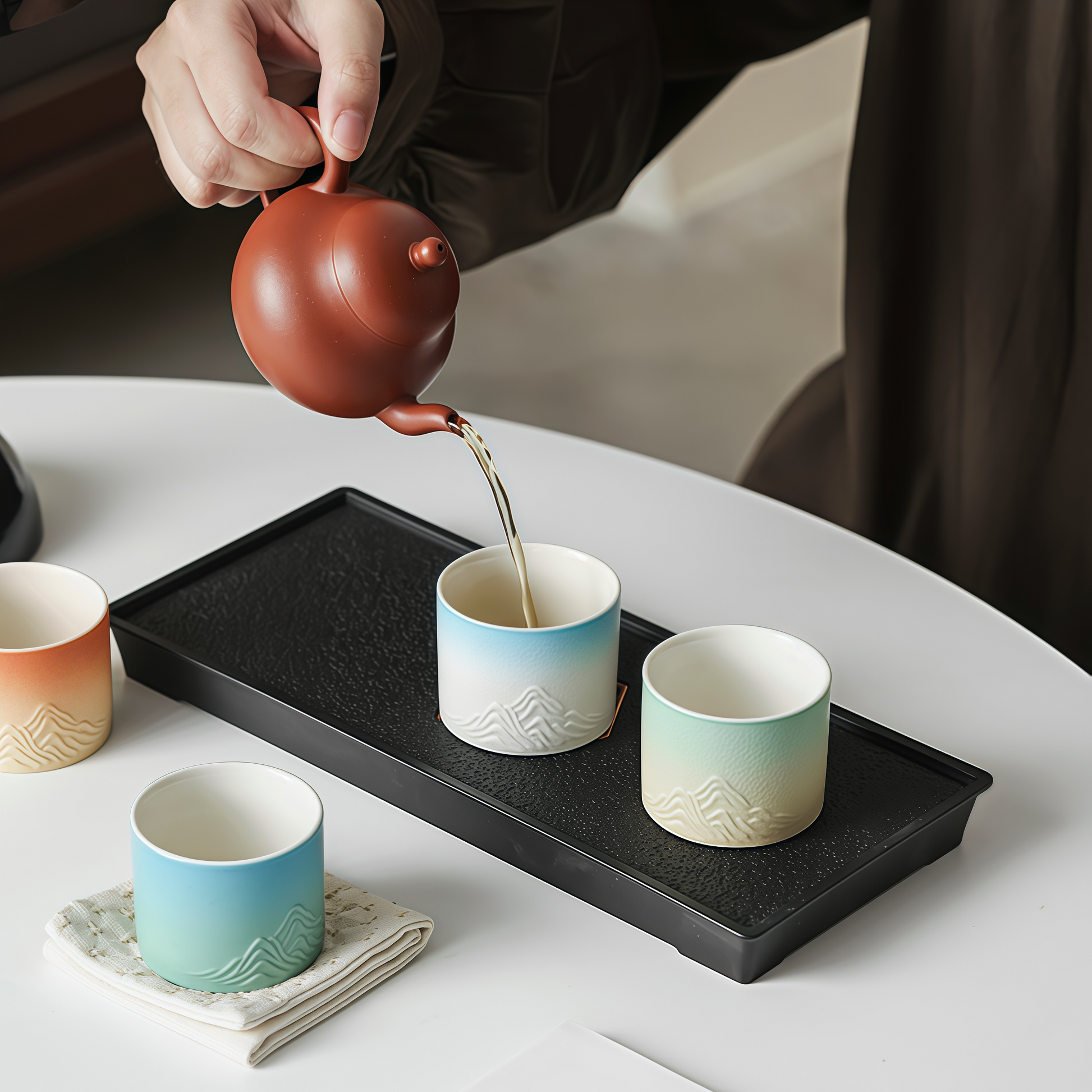 Four Seasons Jiangshan Tea Cup Set｜A Journey Through Nature and Time