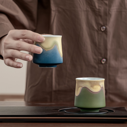 Jianshan Artisan Tasting Cup Set | Handcrafted Elegance Inspired by the Mountains