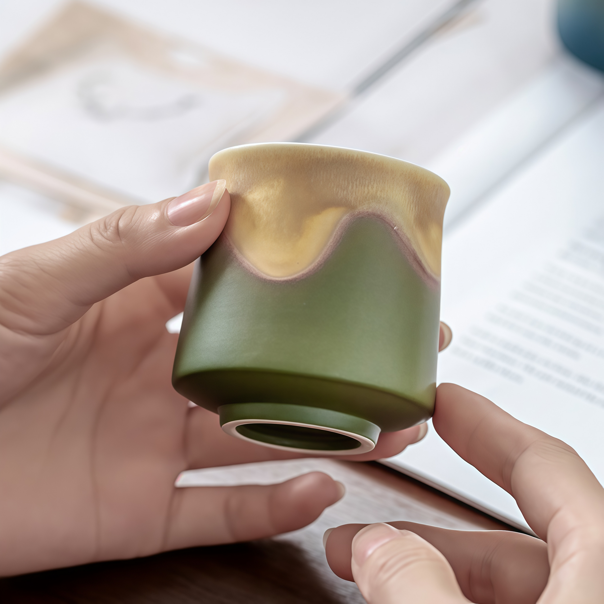 Jianshan Artisan Tasting Cup Set | Handcrafted Elegance Inspired by the Mountains