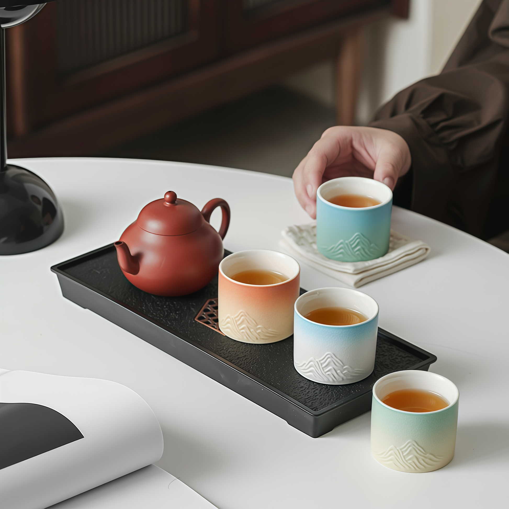 Four Seasons Jiangshan Tea Cup Set｜A Journey Through Nature and Time