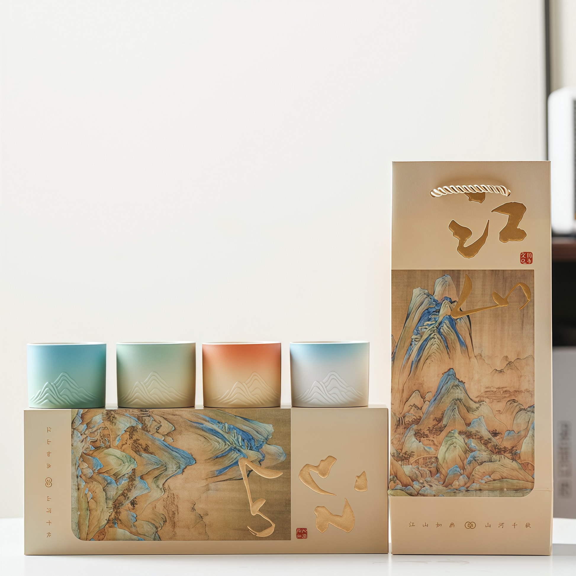Four Seasons Jiangshan Tea Cup Set｜A Journey Through Nature and Time