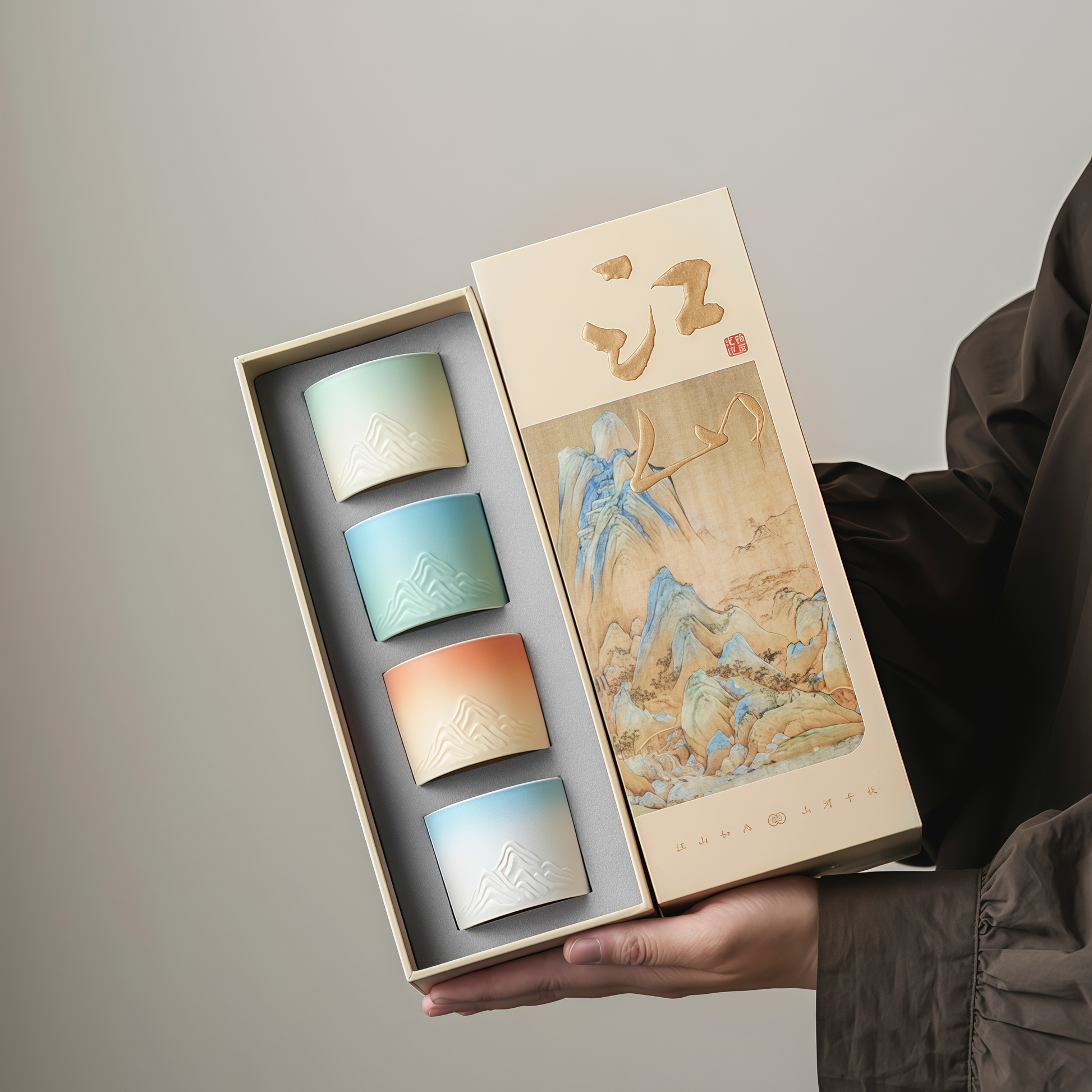 Four Seasons Jiangshan Tea Cup Set｜A Journey Through Nature and Time