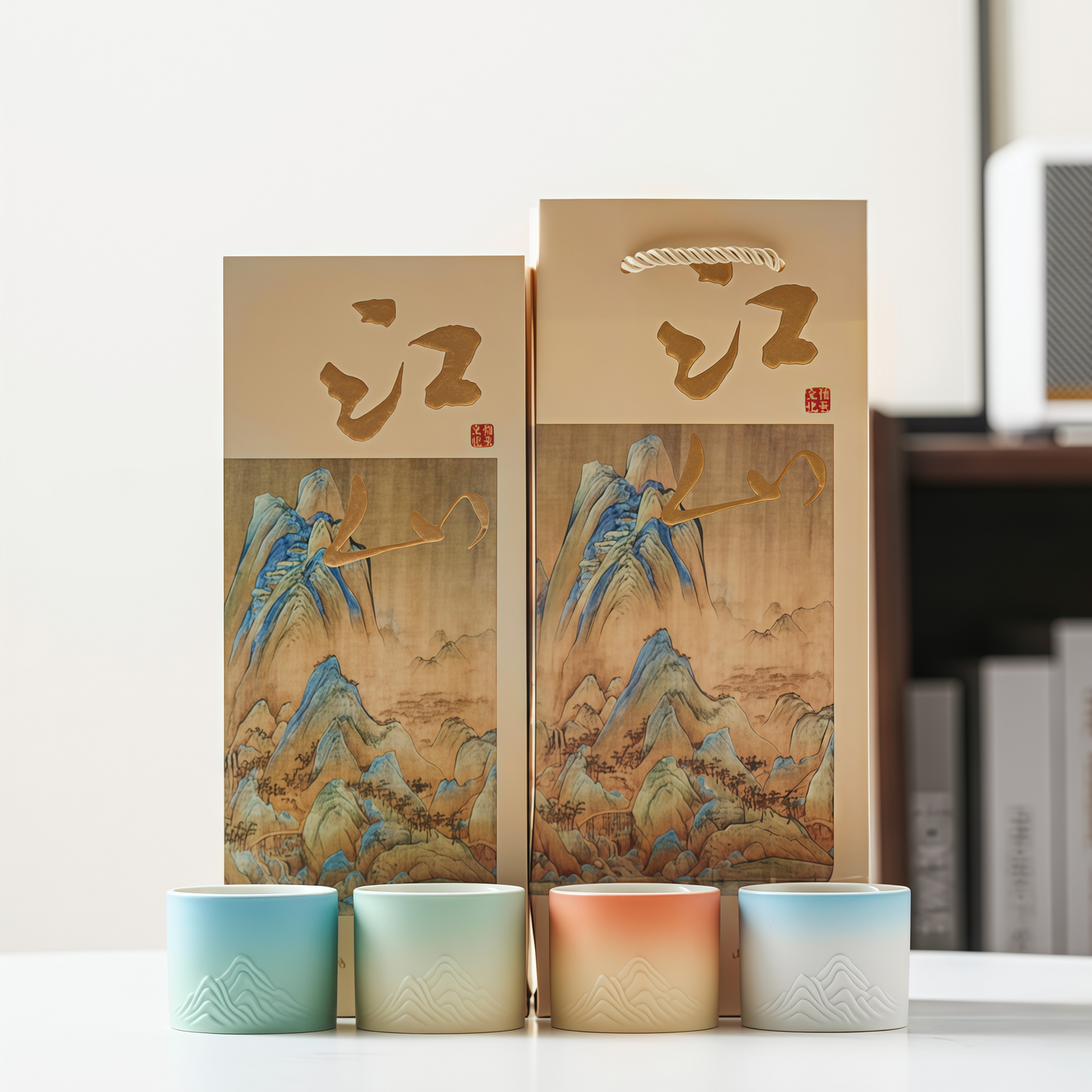 Four Seasons Jiangshan Tea Cup Set｜A Journey Through Nature and Time