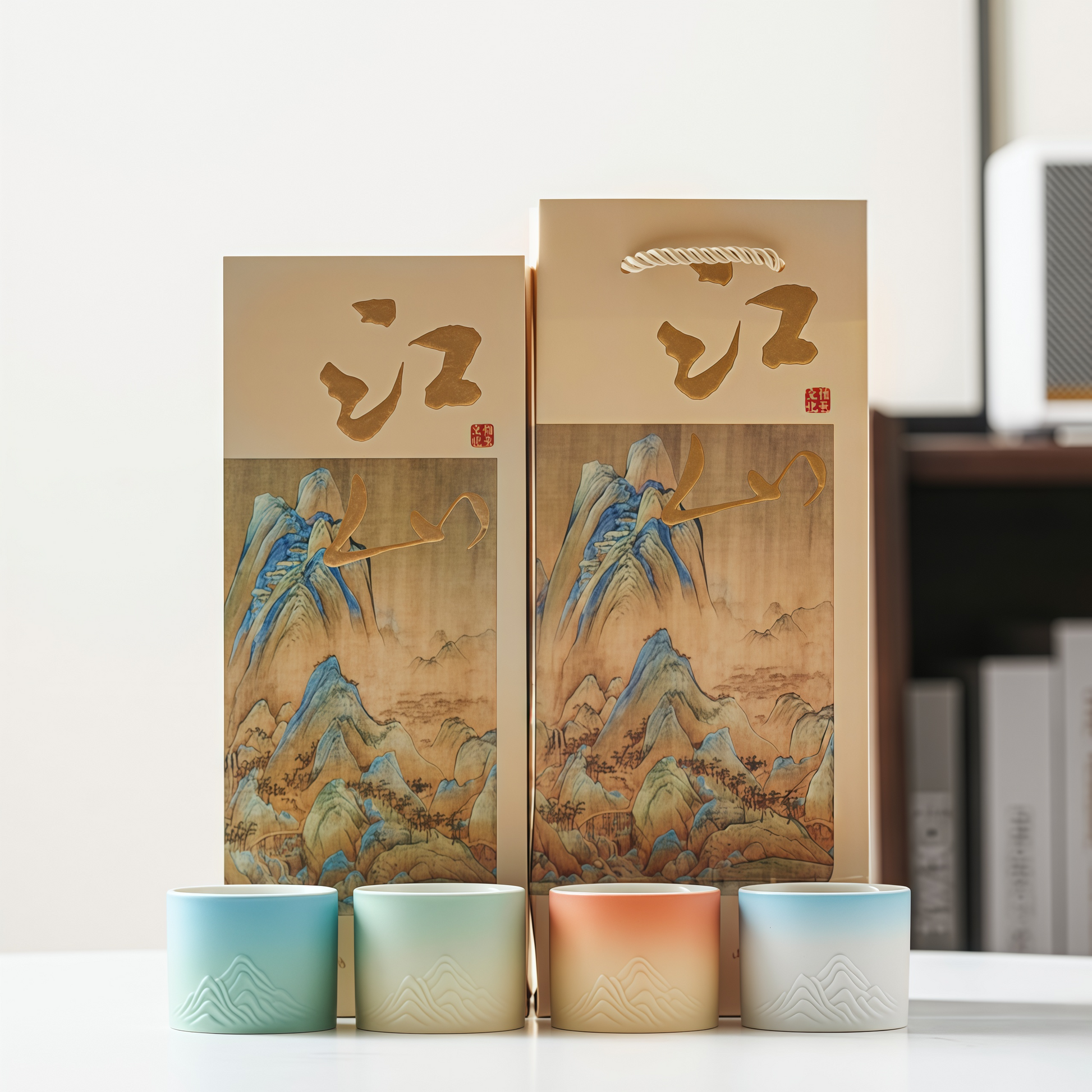 Four Seasons Jiangshan Tea Cup Set｜A Journey Through Nature and Time