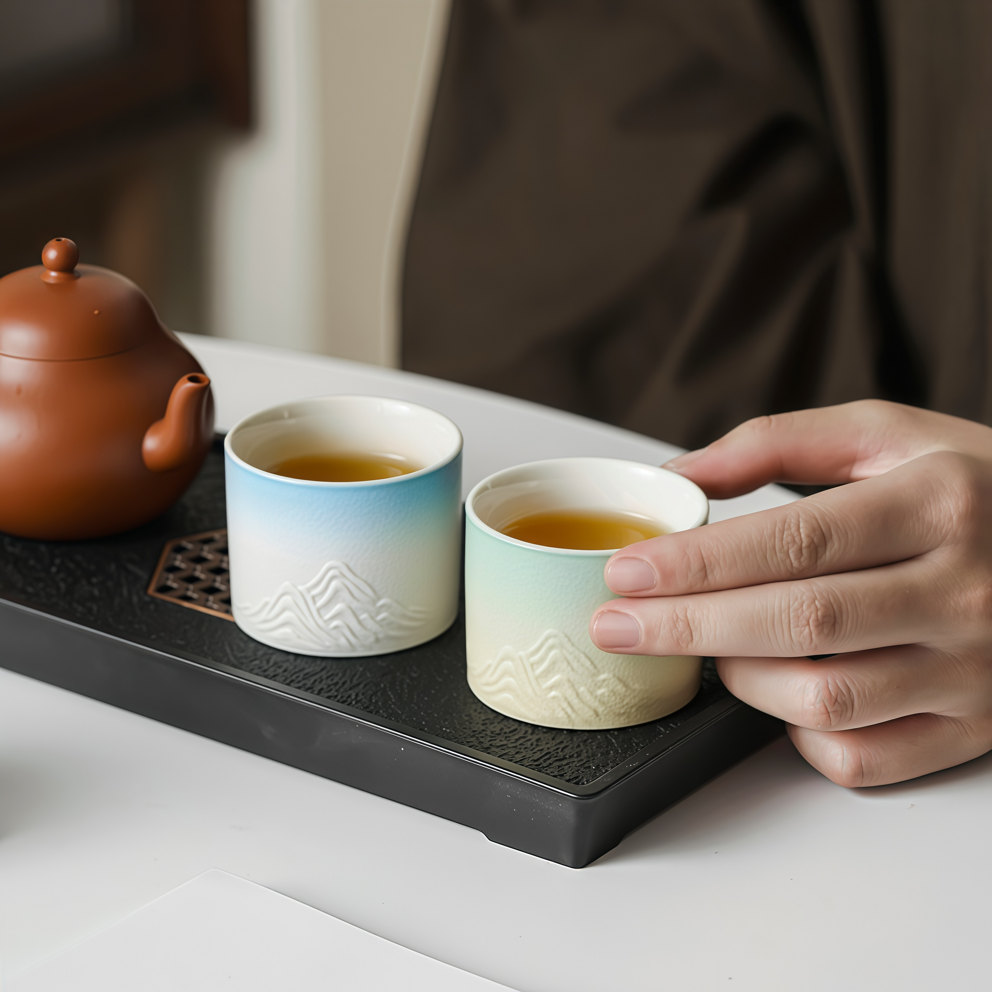 Four Seasons Jiangshan Tea Cup Set｜A Journey Through Nature and Time