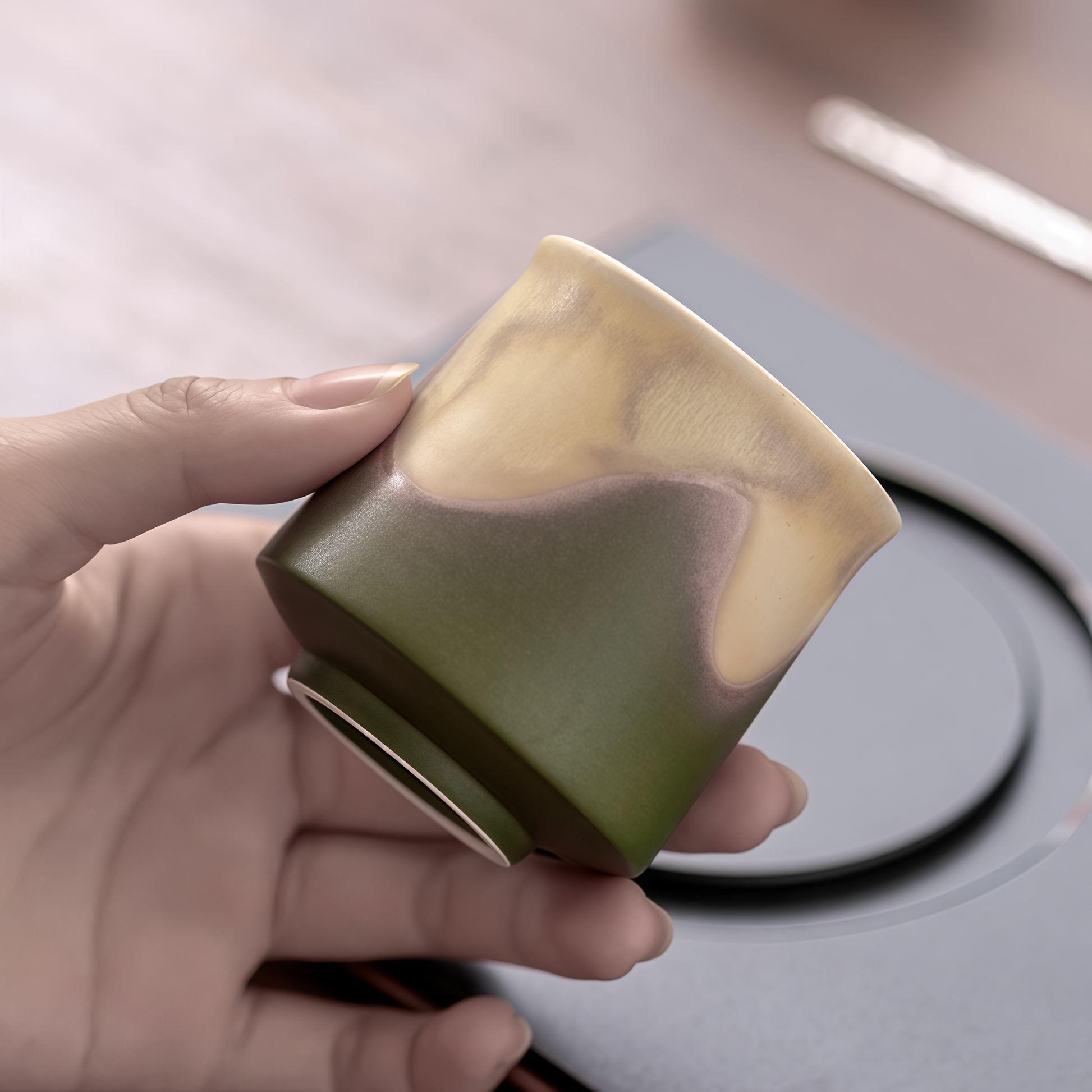 Jianshan Artisan Tasting Cup Set | Handcrafted Elegance Inspired by the Mountains