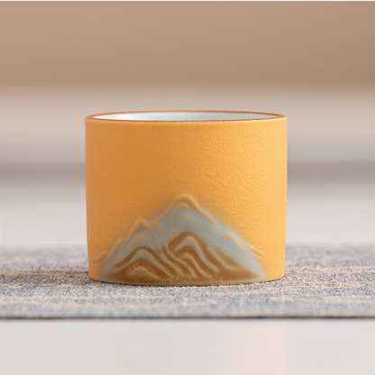 Jin Xiu Jiangshan Teacup Set｜Painted Peaks, Peaceful Hands