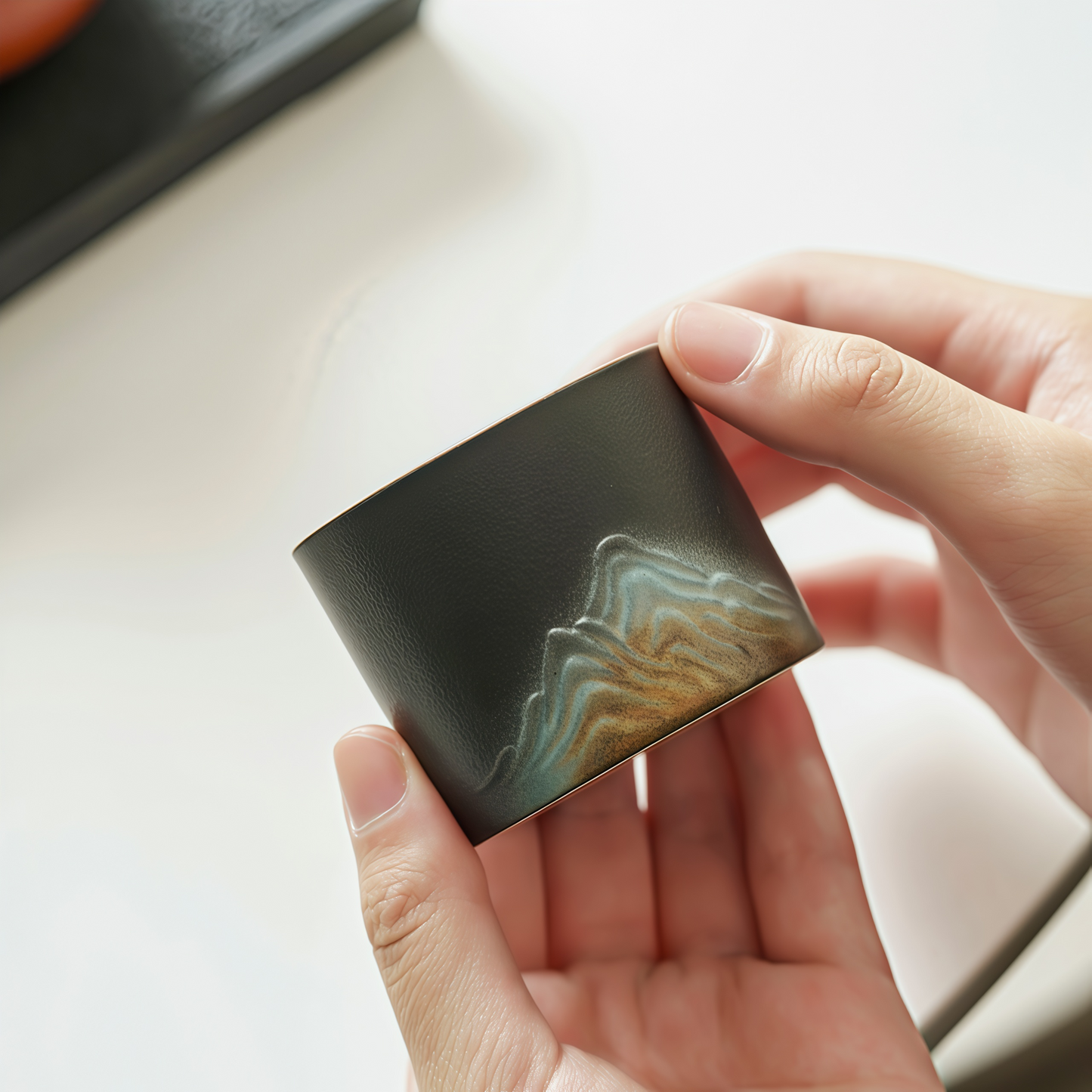 Jin Xiu Jiangshan Teacup Set｜Painted Peaks, Peaceful Hands