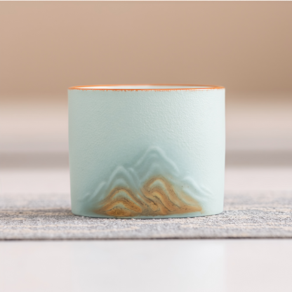 Jin Xiu Jiangshan Teacup Set｜Painted Peaks, Peaceful Hands