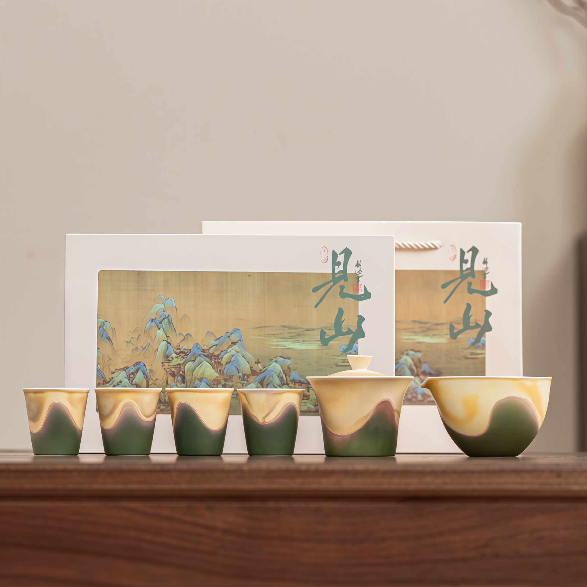 Jianshan Gaiwan Teaware Gift Set | Where Silence Meets the Mountain