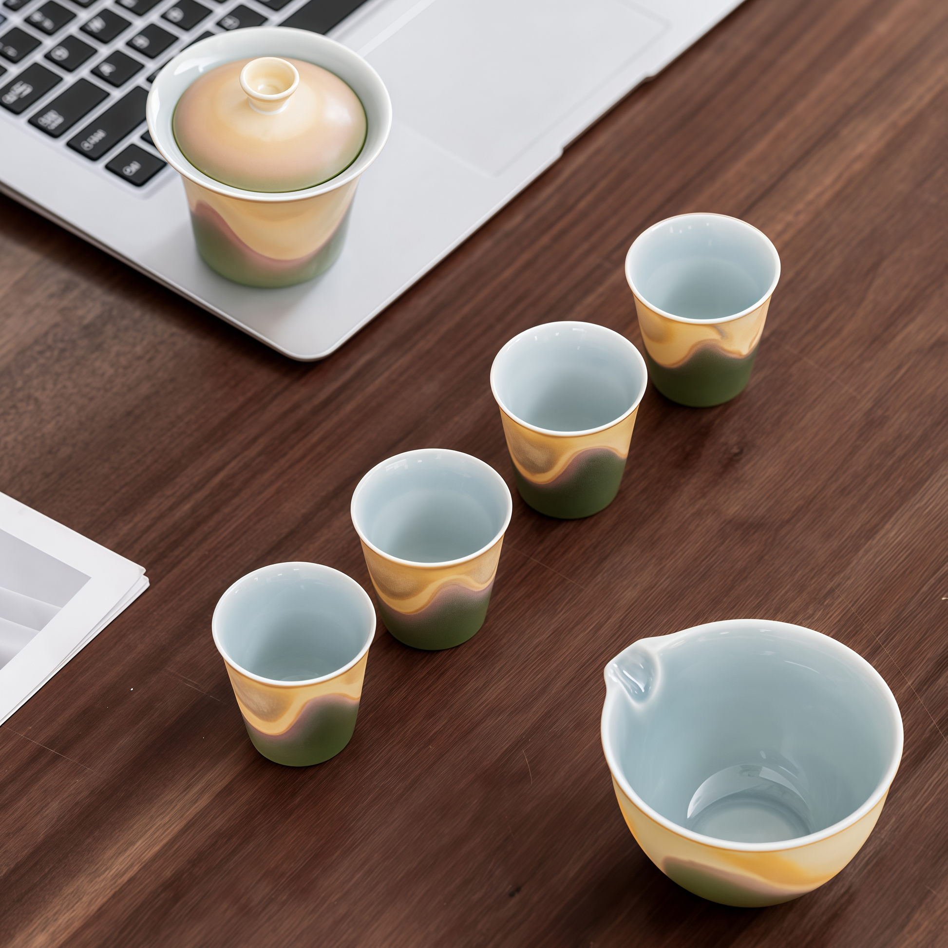 Jianshan Gaiwan Teaware Gift Set | Where Silence Meets the Mountain