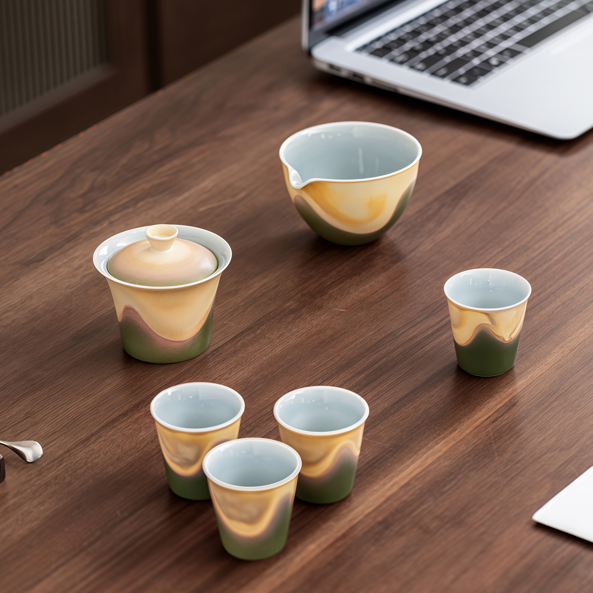 Jianshan Gaiwan Teaware Gift Set | Where Silence Meets the Mountain