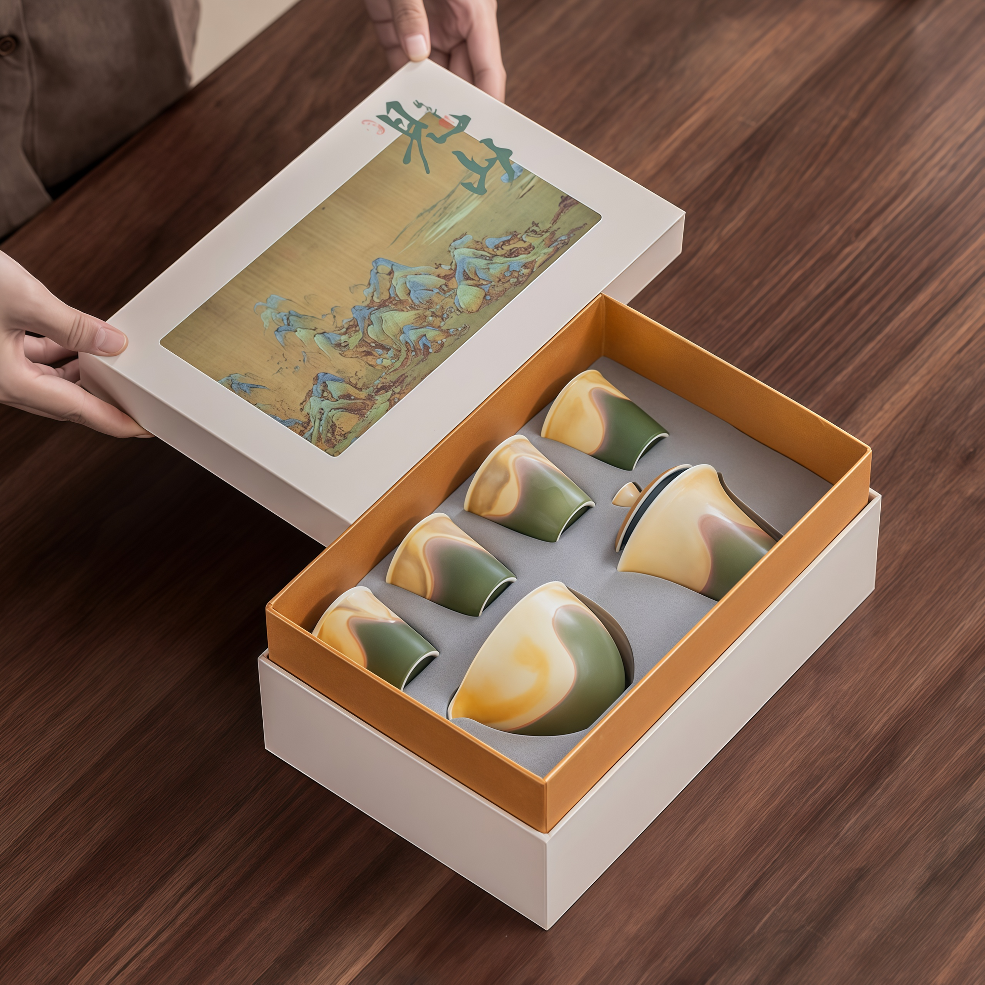 Jianshan Gaiwan Teaware Gift Set | Where Silence Meets the Mountain