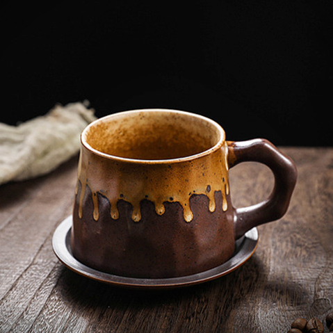Caramel Drip Coffee Cup Set – 300ml