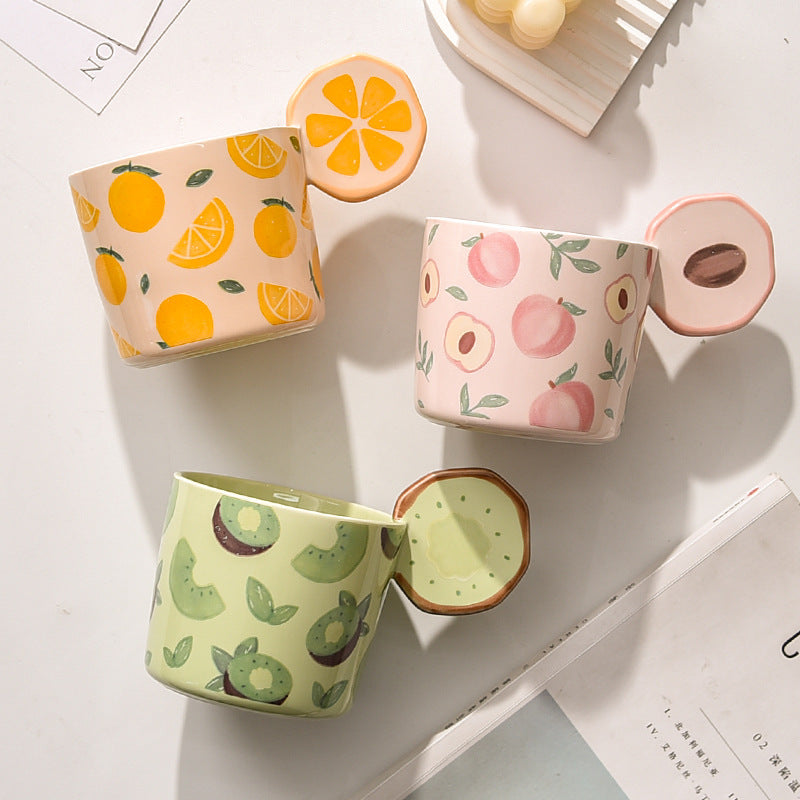 Fruit Ceramic Mug Set