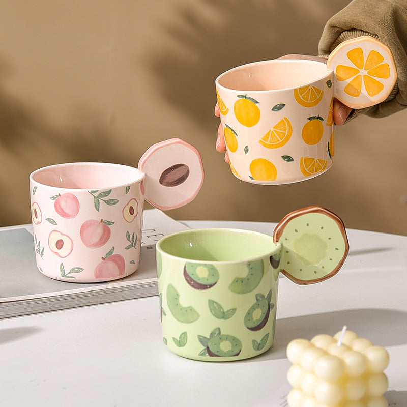 Fruit Ceramic Mug Set