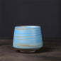 Blue Stripes Ceramic Teacup – 300ml