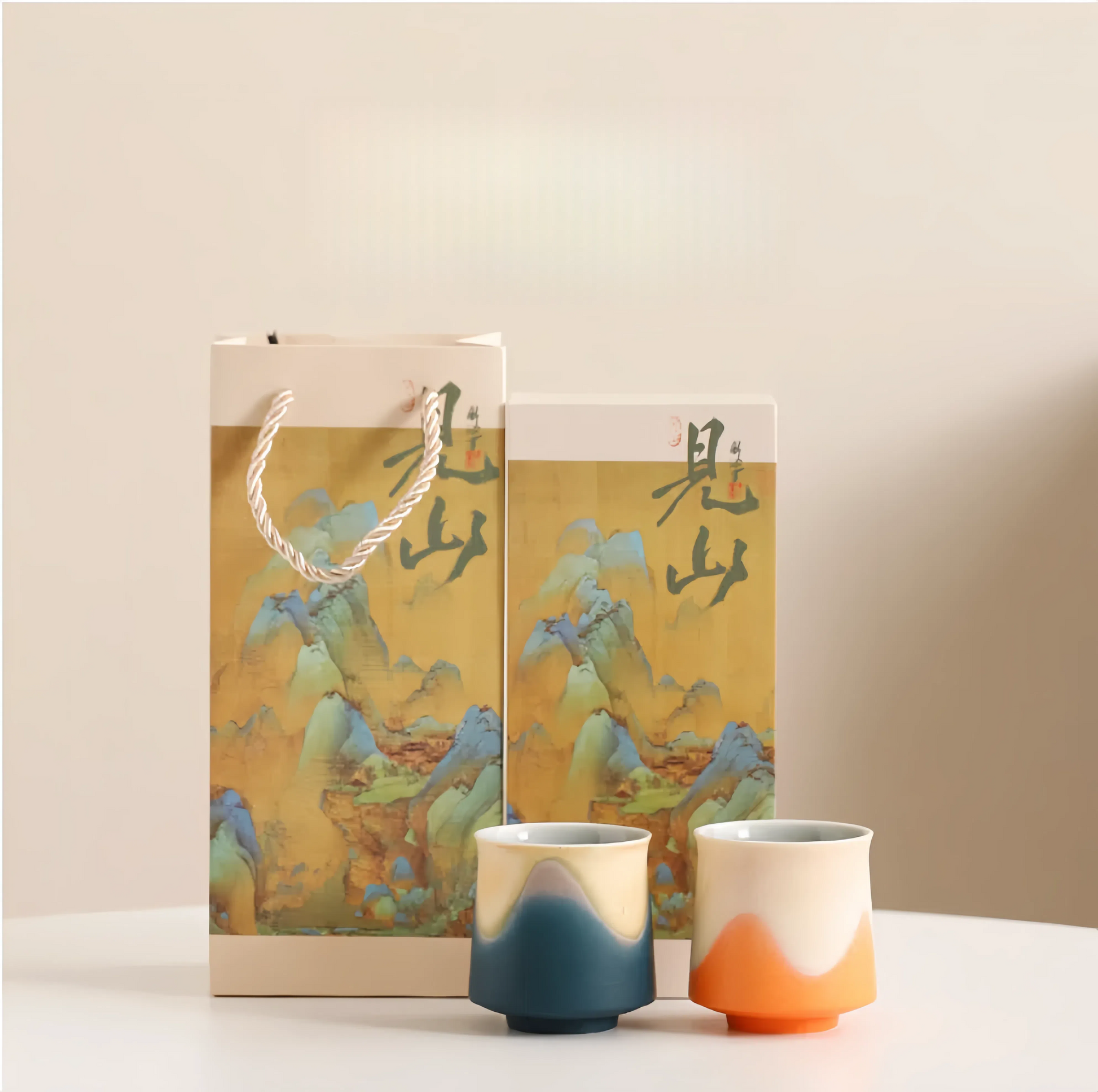 Jianshan Artisan Tasting Cup Set | Handcrafted Elegance Inspired by the Mountains